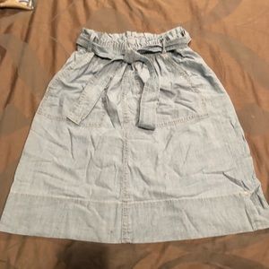 Madewell chambray skirt